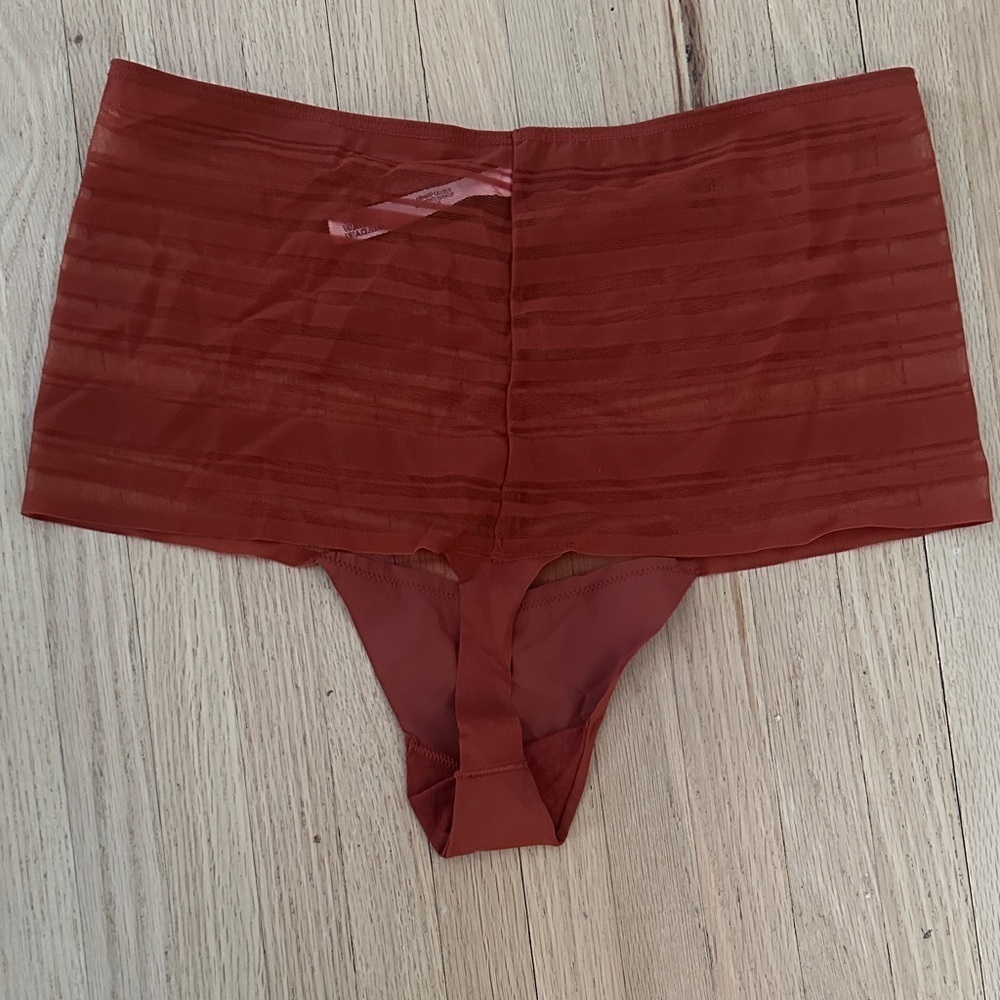 NWOT - Victorias Secret - Sheer Burnt Orange High-Waisted Panties - XL - Picture 5 of 5